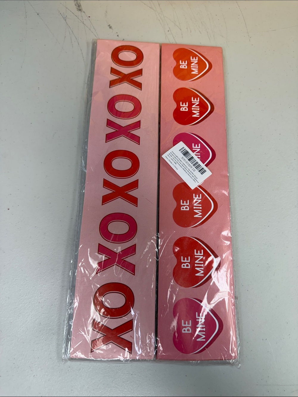 Valentine Pink "XOXO" and Heart Wall Bulletin Board Decor Set border Be Mine new